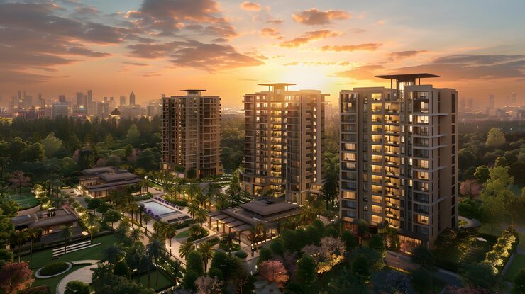 Adani Panvel Township offers 1,2,3 BHK apartments with modern design and green spaces in Navi Mumbai