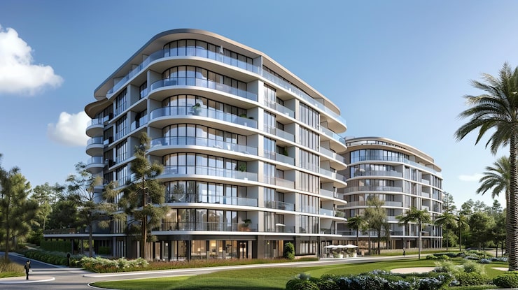 Balaji Park mixed use building with apartments and shops in Kamothe