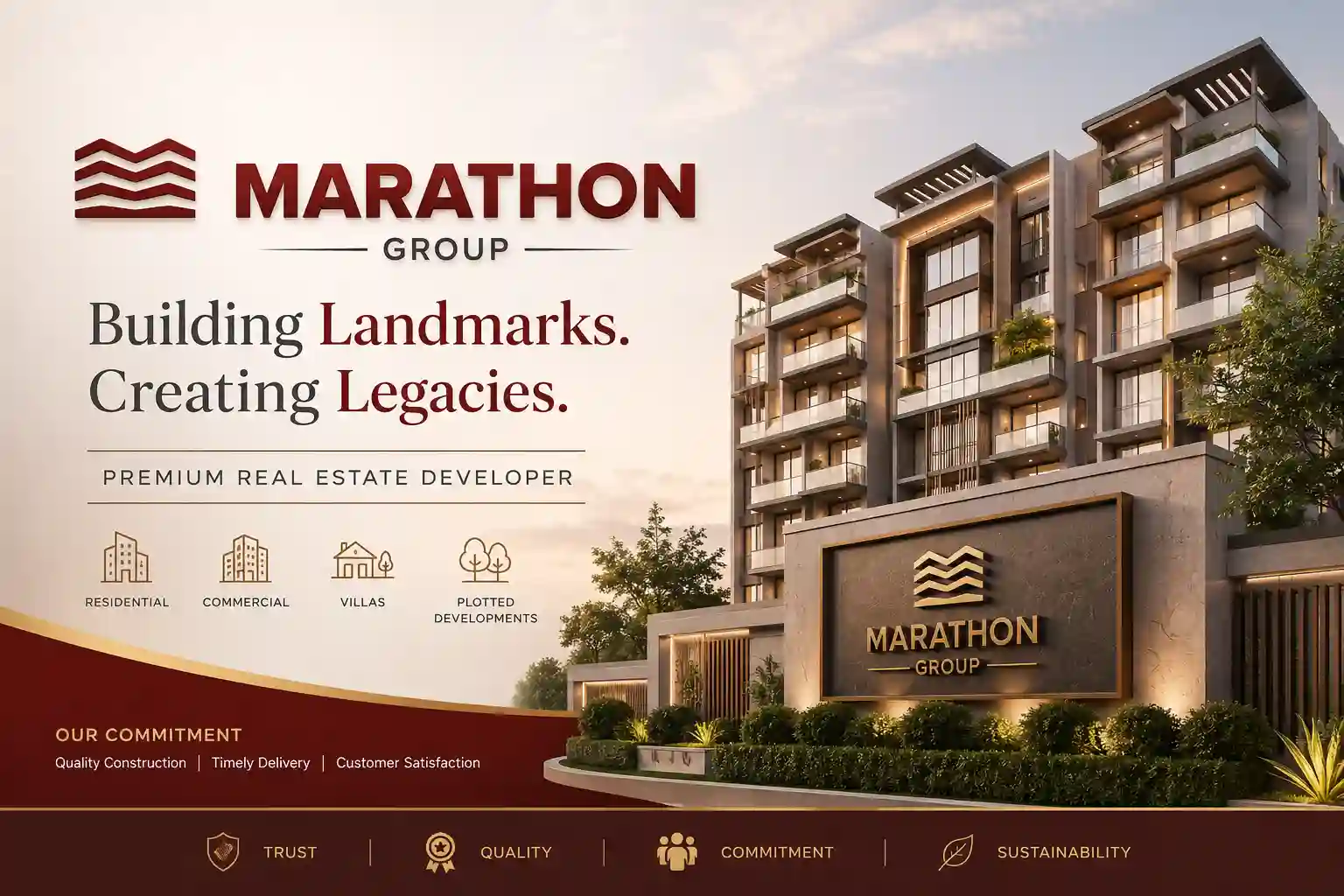 Marathon Group Official Logo for Projects in Panvel Navi Mumbai